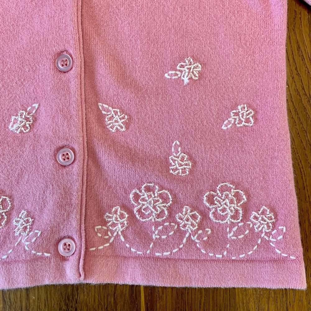 Beautiful Girls Dusty Pink Beaded Cardigan 12-18 - Picture 3 of 7